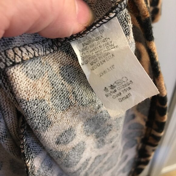 Beeson River Brushed Leopard Print A-Line Dress - Picture 5 of 6